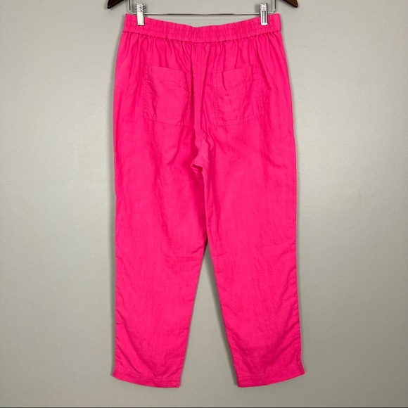 J. Crew Tie-Waist Seaside Pants Women’s Size XS Tassels Pockets Linen Blend - Picture 8 of 11